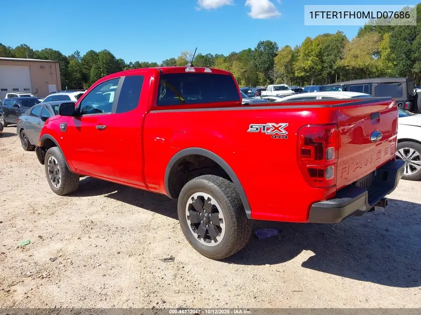 2021 FORD RANGER VIN 1FTER1FH0MLD07686 — фото 3