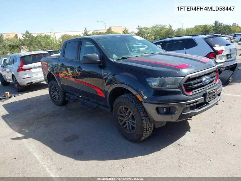 FORD RANGER 2021, VIN 1FTER4FH4MLD58447
