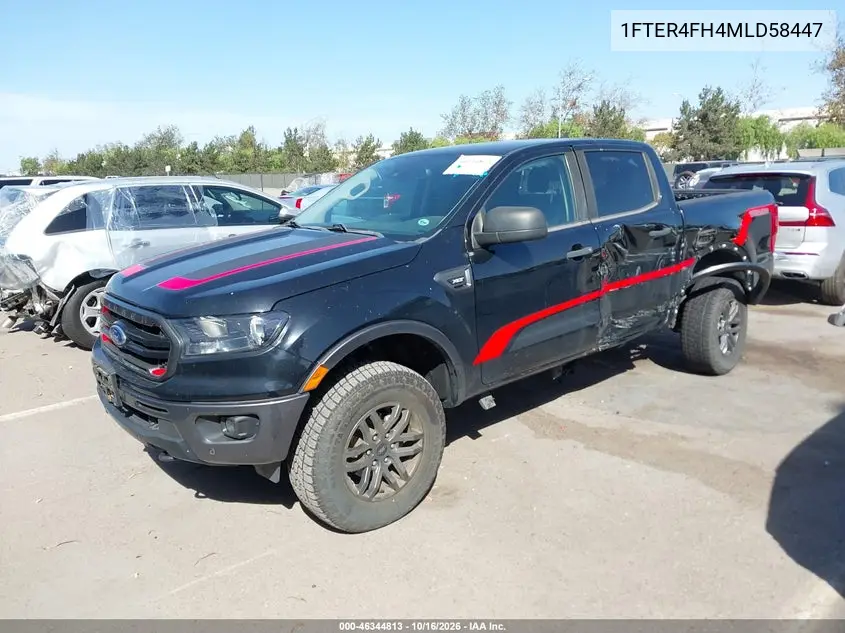 2021 FORD RANGER VIN 1FTER4FH4MLD58447 — фото 2