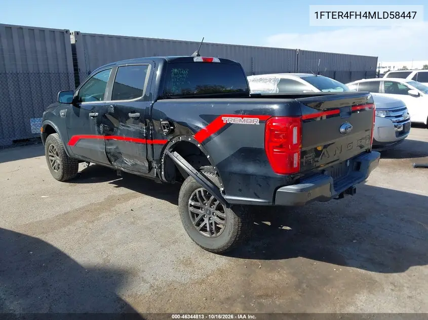 2021 FORD RANGER VIN 1FTER4FH4MLD58447 — фото 3