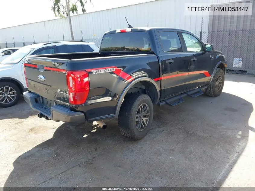 2021 FORD RANGER VIN 1FTER4FH4MLD58447 — фото 4
