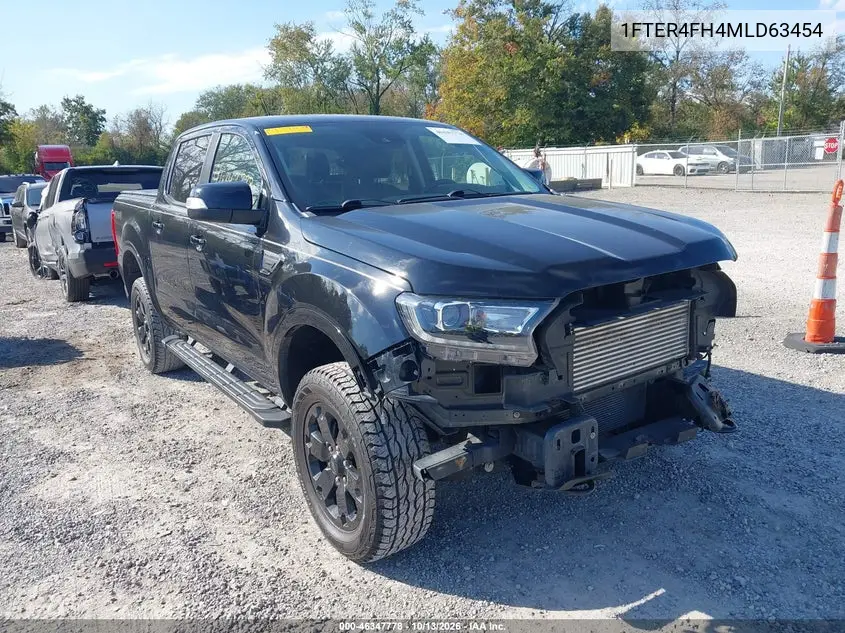 FORD RANGER 2021, VIN 1FTER4FH4MLD63454