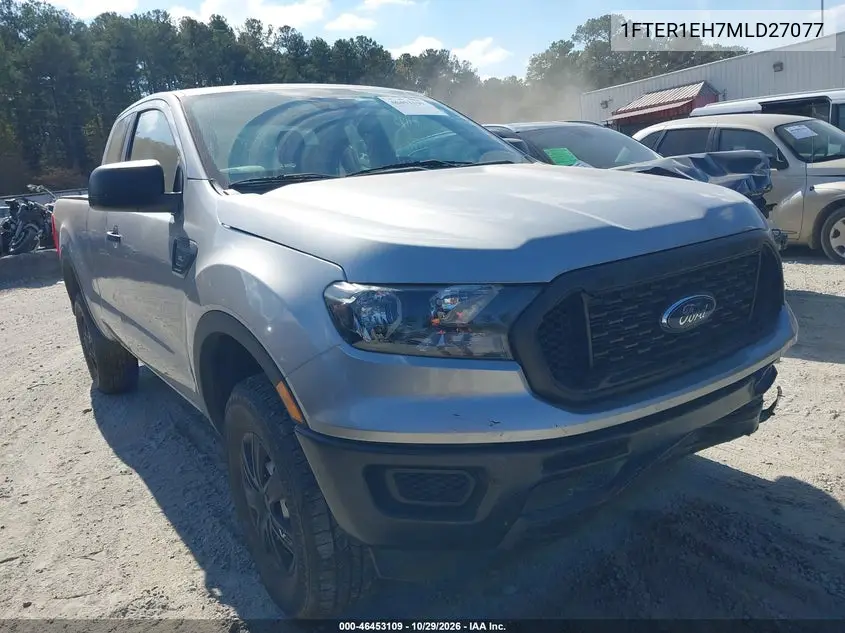 FORD RANGER 2021, VIN 1FTER1EH7MLD27077