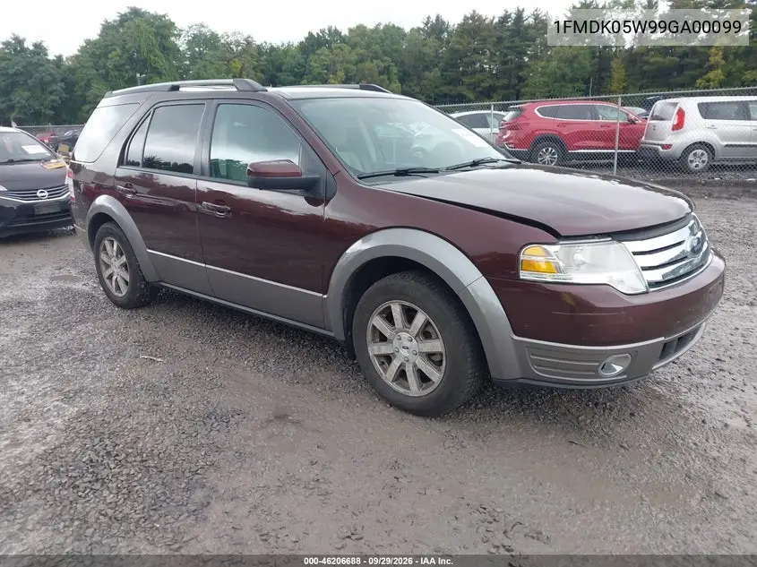 FORD TAURUS X 2009, VIN 1FMDK05W99GA00099