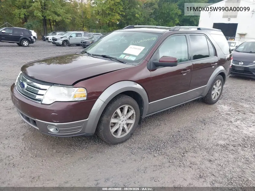 2009 FORD TAURUS X VIN 1FMDK05W99GA00099 — фото 2