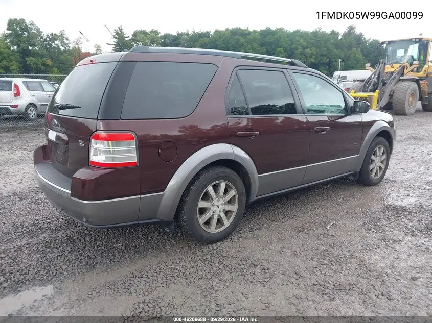 2009 FORD TAURUS X VIN 1FMDK05W99GA00099 — фото 4