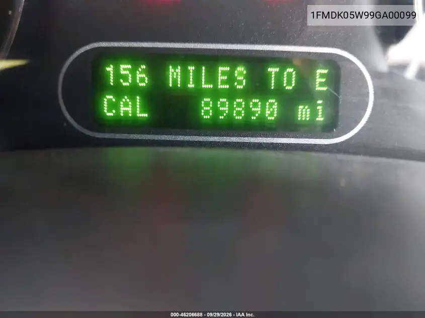 2009 FORD TAURUS X VIN 1FMDK05W99GA00099 — фото 7