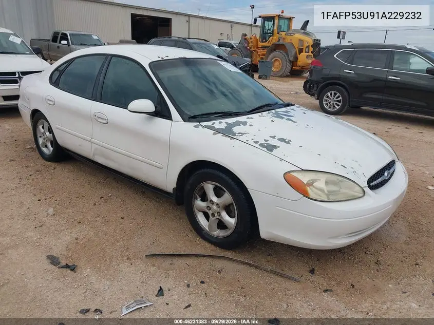 FORD TAURUS 2001, VIN 1FAFP53U91A229232