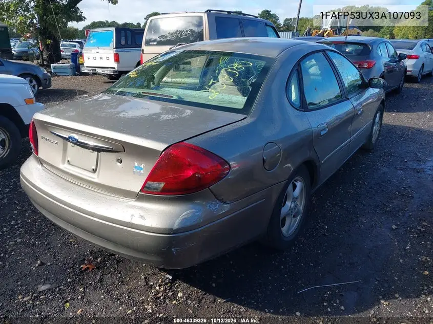 2003 FORD TAURUS VIN 1FAFP53UX3A107093 — фото 4