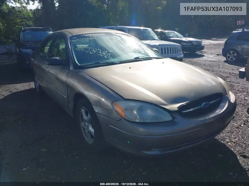 2003 FORD TAURUS VIN 1FAFP53UX3A107093 — фото 6