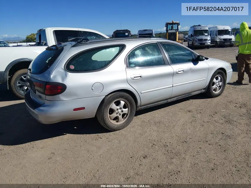 2004 FORD TAURUS VIN 1FAFP58204A207017 — фото 4