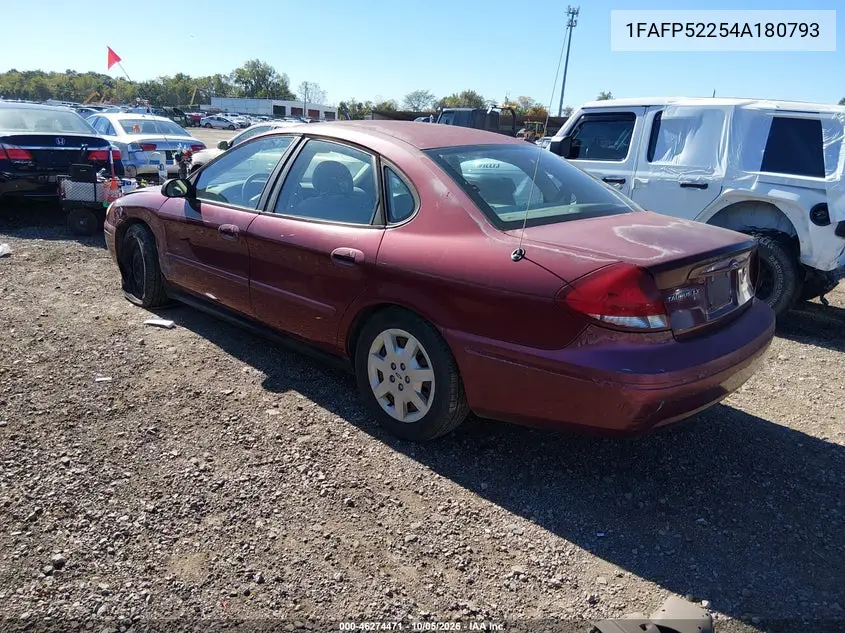 2004 FORD TAURUS VIN 1FAFP52254A180793 — фото 3