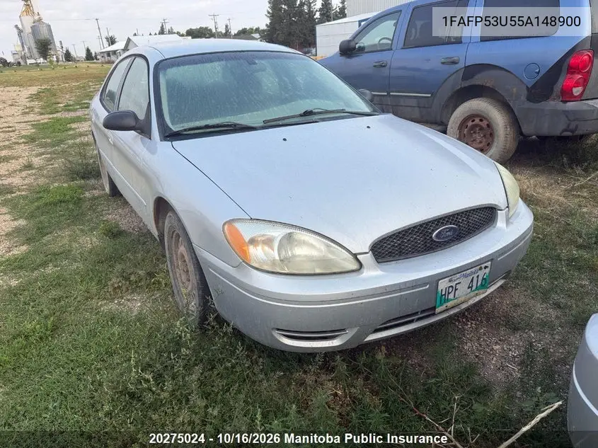 FORD TAURUS 2005, VIN 1FAFP53U55A148900