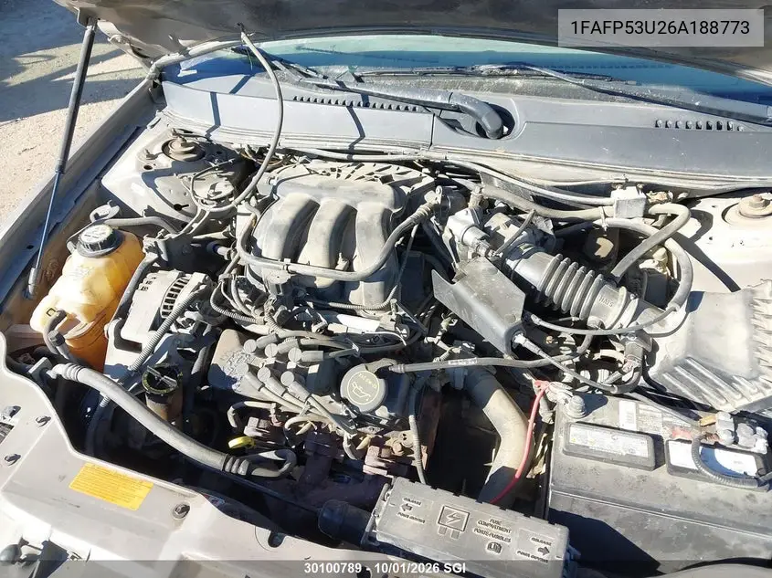 2006 FORD TAURUS VIN 1FAFP53U26A188773 — фото 10