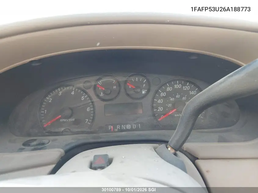 2006 FORD TAURUS VIN 1FAFP53U26A188773 — фото 7