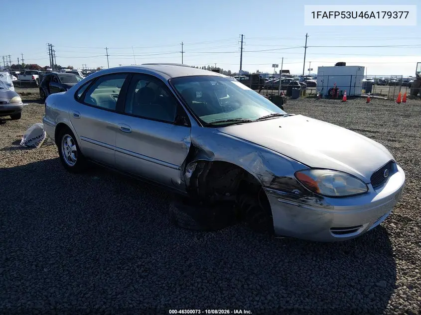 FORD TAURUS 2006, VIN 1FAFP53U46A179377