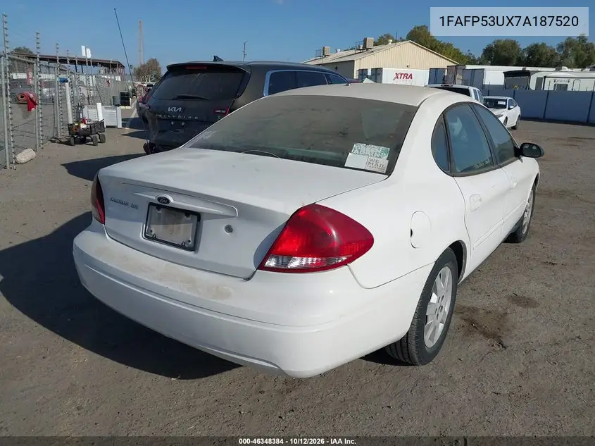 2007 FORD TAURUS VIN 1FAFP53UX7A187520 — фото 4