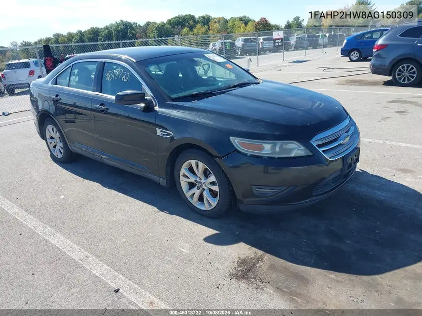 FORD TAURUS 2010, VIN 1FAHP2HW8AG150309