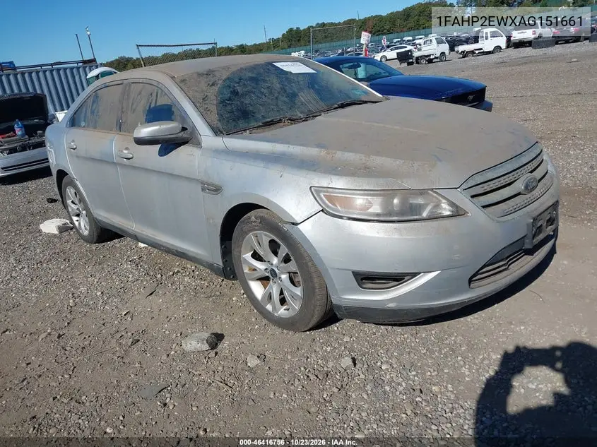 FORD TAURUS 2010, VIN 1FAHP2EWXAG151661