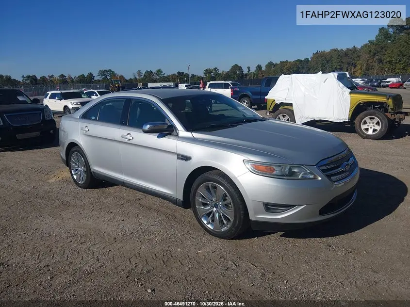 FORD TAURUS 2010, VIN 1FAHP2FWXAG123020