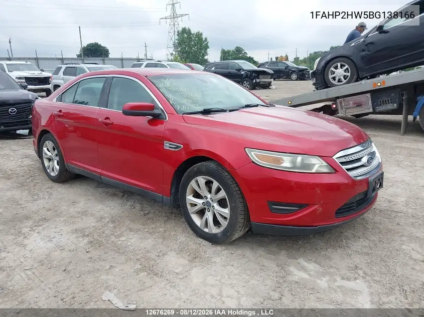 FORD TAURUS 2011, VIN 1FAHP2HW5BG138166