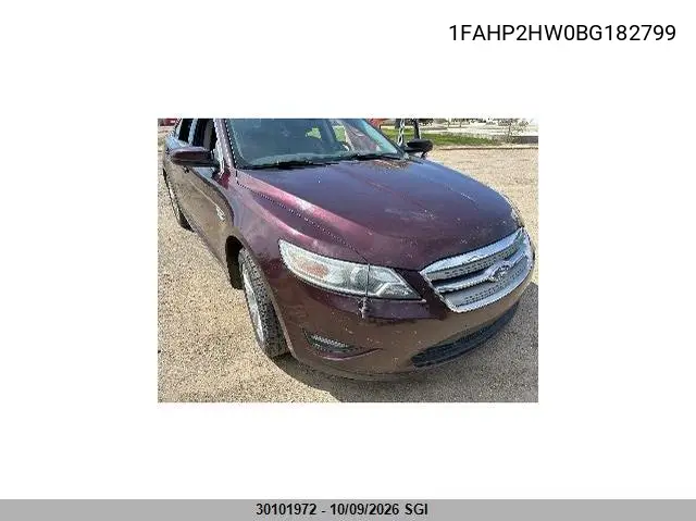 FORD TAURUS 2011, VIN 1FAHP2HW0BG182799
