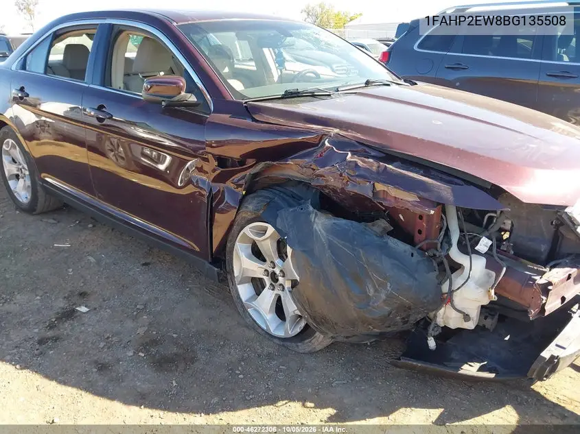 FORD TAURUS 2011, VIN 1FAHP2EW8BG135508