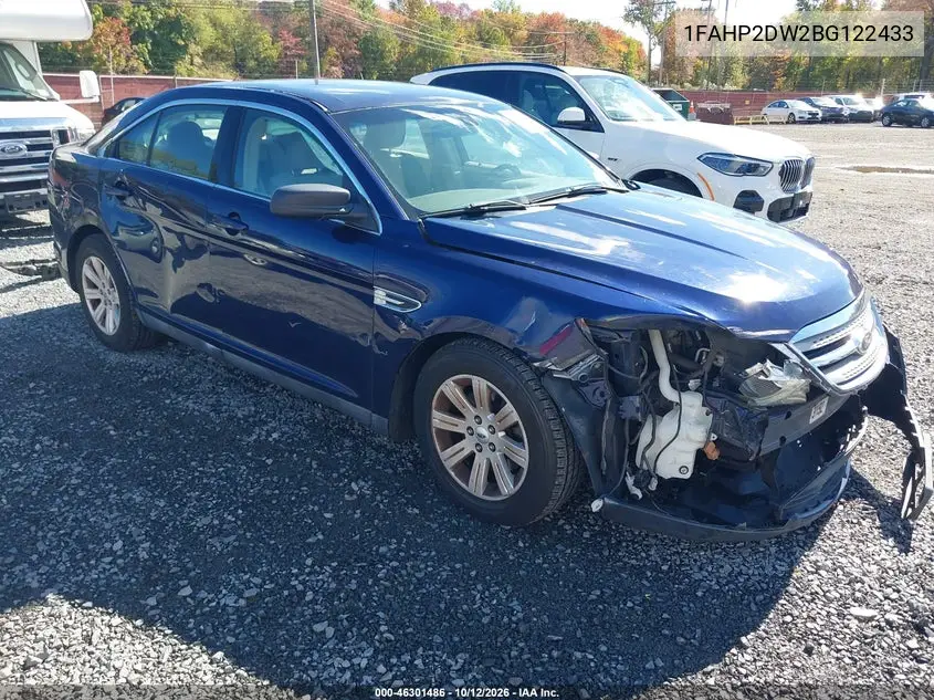 FORD TAURUS 2011, VIN 1FAHP2DW2BG122433