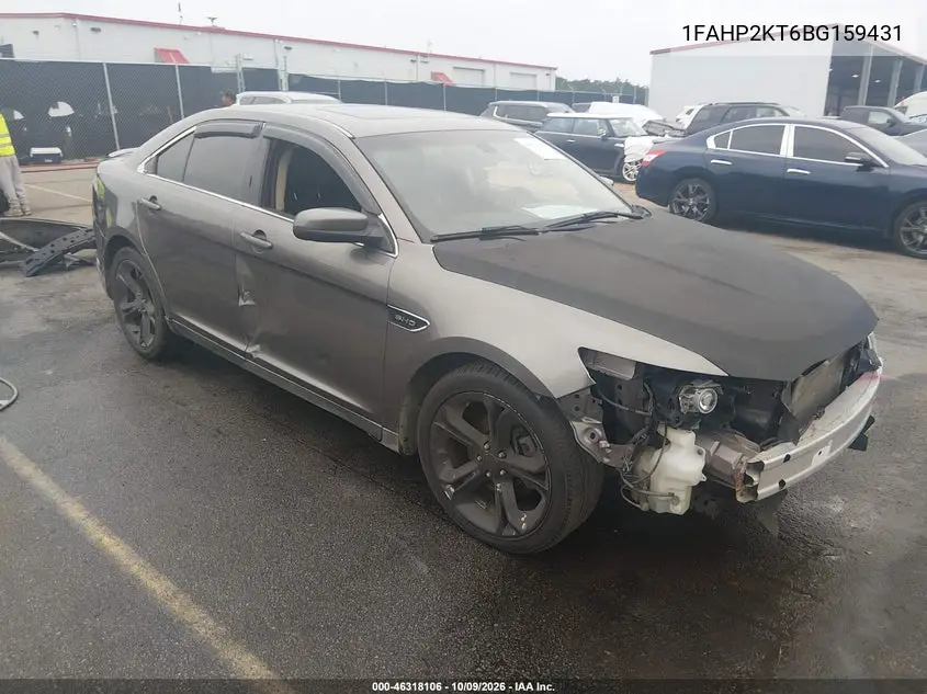 FORD TAURUS 2011, VIN 1FAHP2KT6BG159431