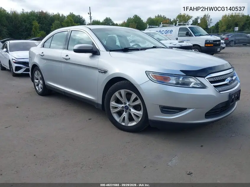 FORD TAURUS 2012, VIN 1FAHP2HW0CG140537