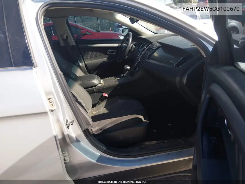 2012 FORD TAURUS VIN 1FAHP2EW5CG100670 — фото 5