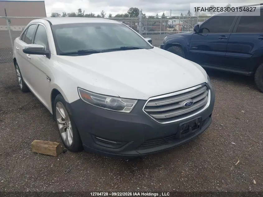 FORD TAURUS 2013, VIN 1FAHP2E83DG154827