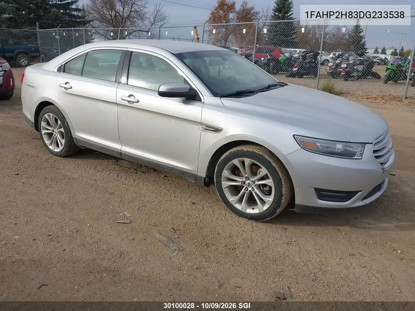 FORD TAURUS 2013, VIN 1FAHP2H83DG233538