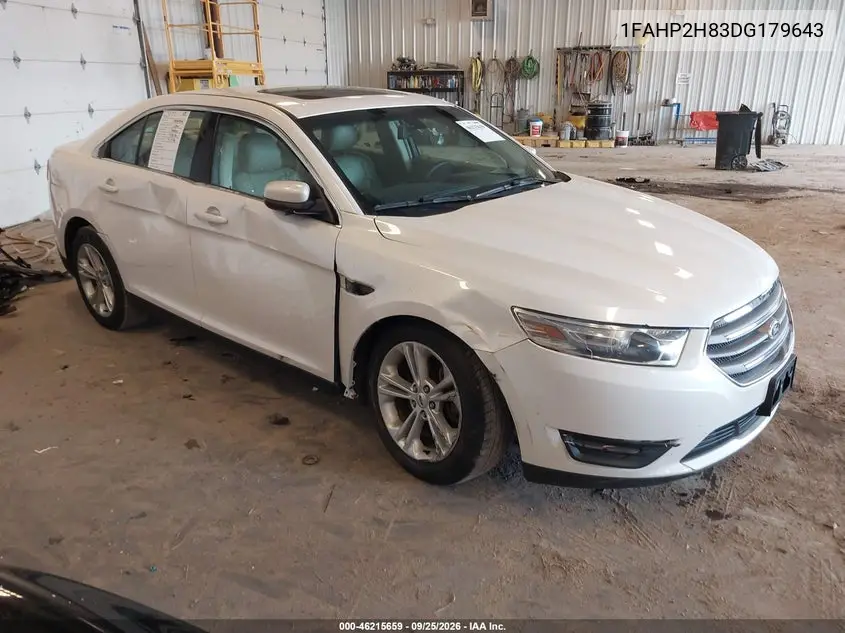 FORD TAURUS 2013, VIN 1FAHP2H83DG179643