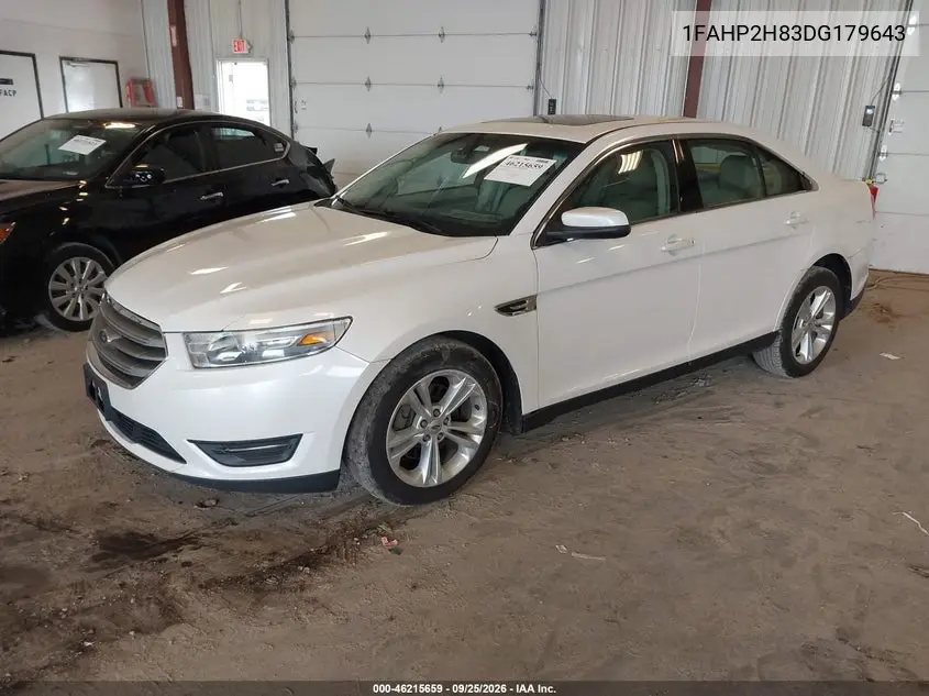 2013 FORD TAURUS VIN 1FAHP2H83DG179643 — фото 2