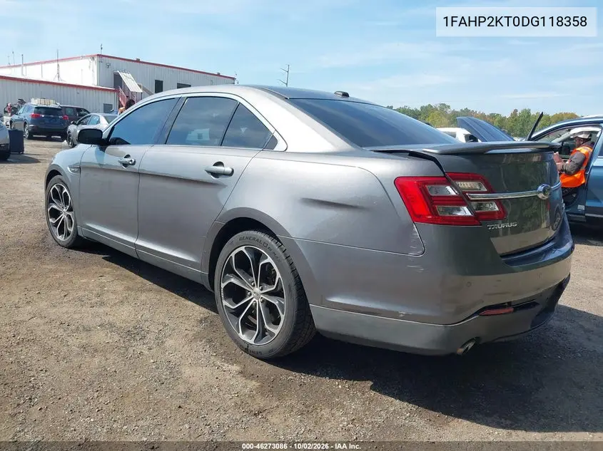 2013 FORD TAURUS VIN 1FAHP2KT0DG118358 — фото 3