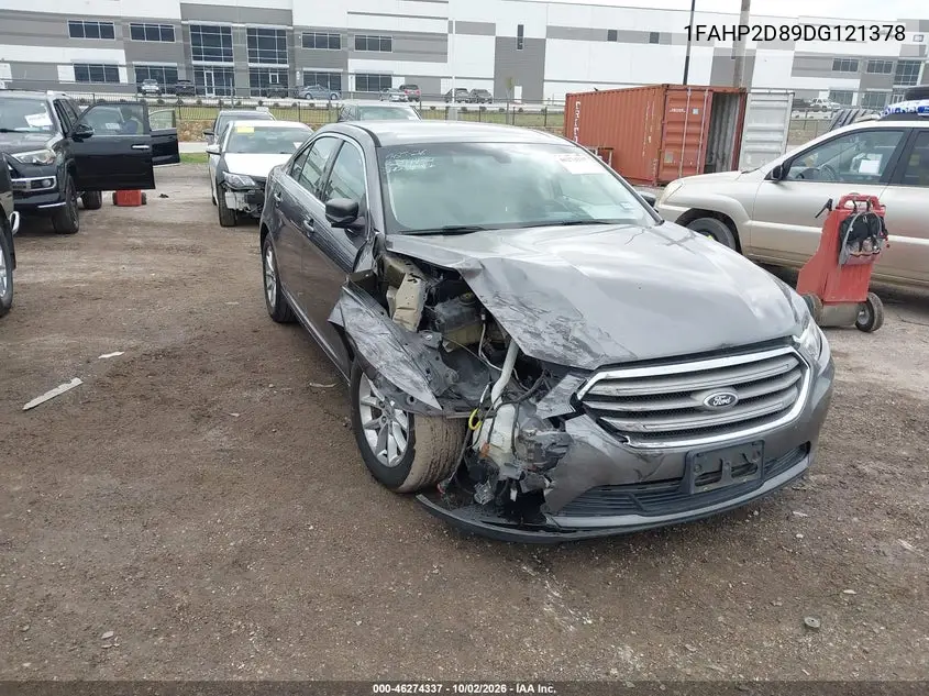 FORD TAURUS 2013, VIN 1FAHP2D89DG121378