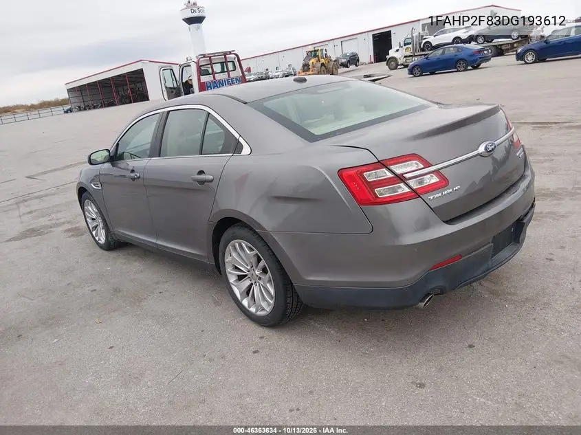 2013 FORD TAURUS VIN 1FAHP2F83DG193612 — фото 3