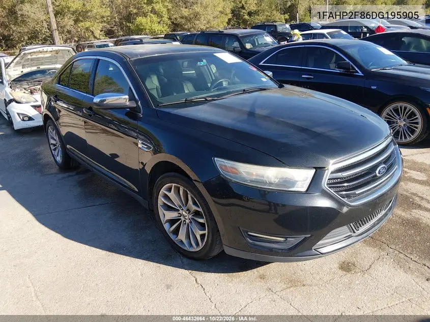 FORD TAURUS 2013, VIN 1FAHP2F86DG195905