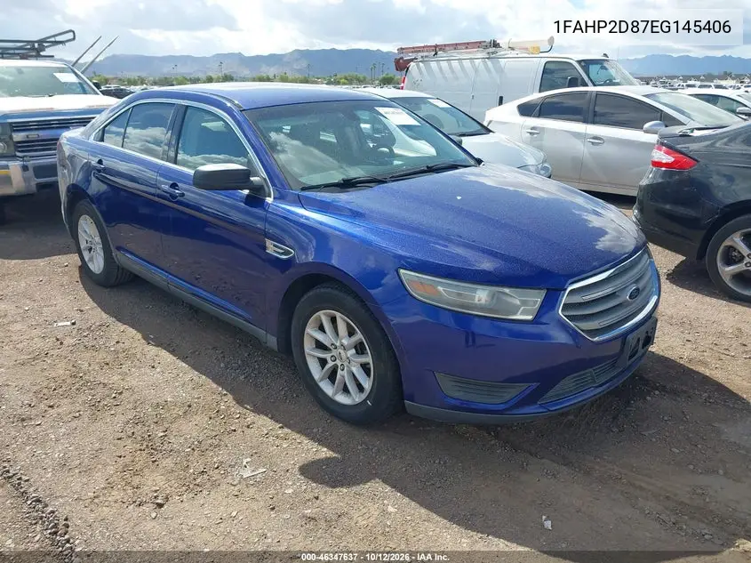 FORD TAURUS 2014, VIN 1FAHP2D87EG145406