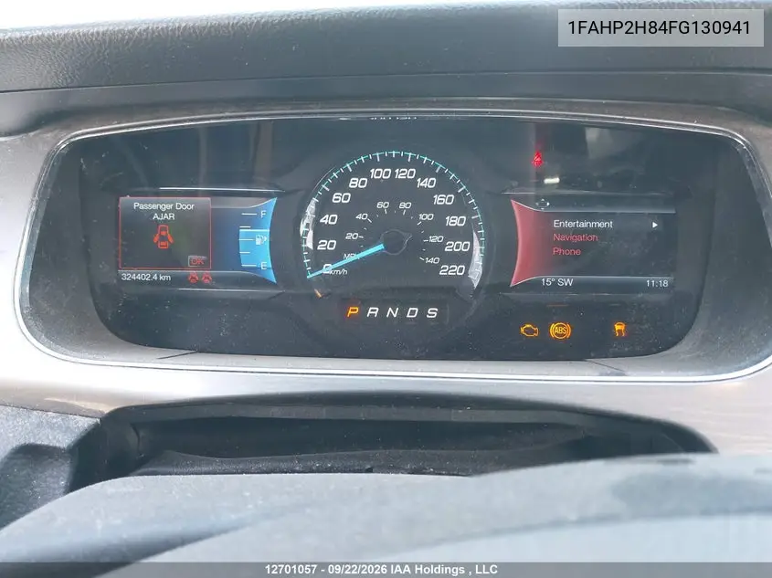 2015 FORD TAURUS VIN 1FAHP2H84FG130941 — фото 7
