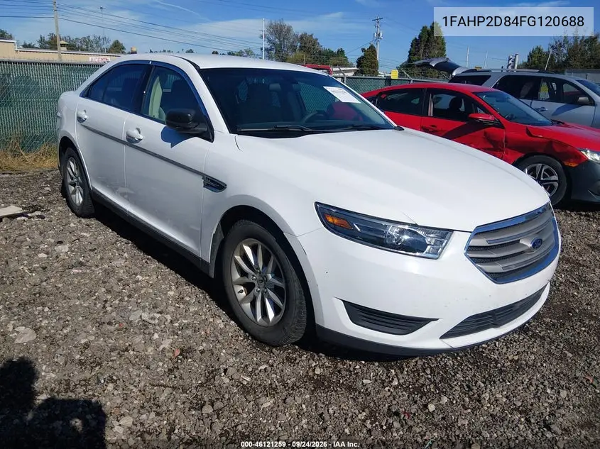 FORD TAURUS 2015, VIN 1FAHP2D84FG120688