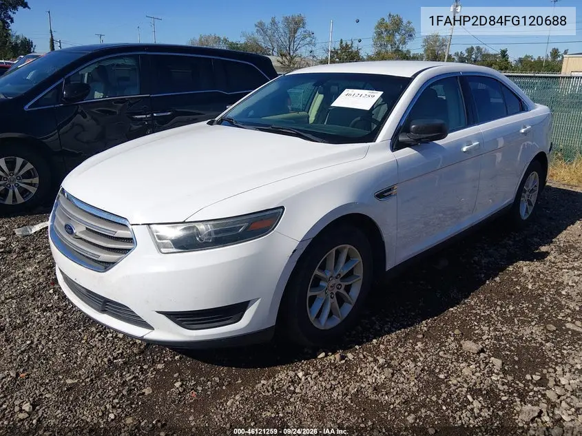 2015 FORD TAURUS VIN 1FAHP2D84FG120688 — фото 2
