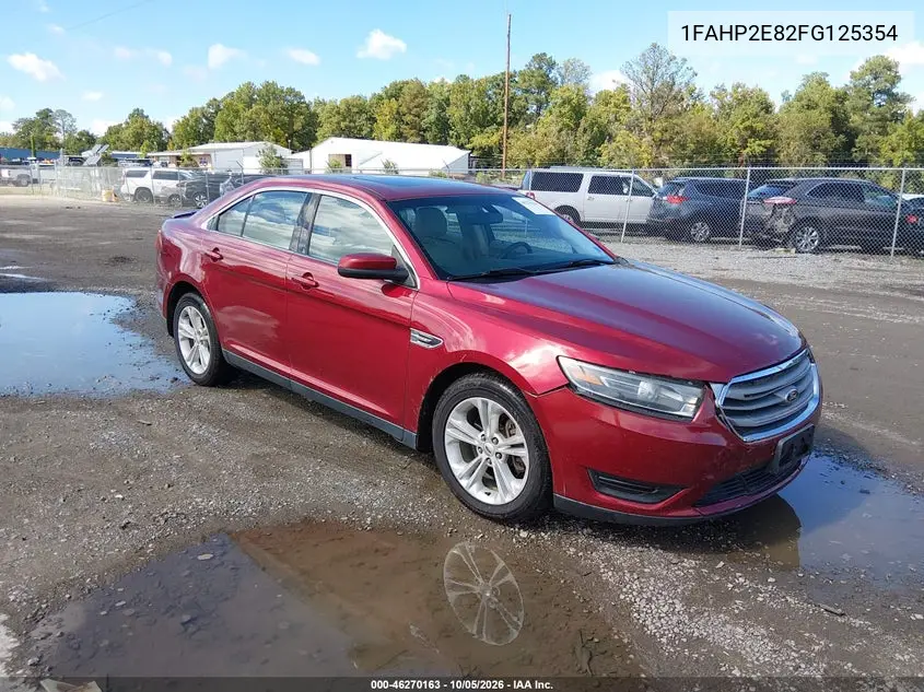 FORD TAURUS 2015, VIN 1FAHP2E82FG125354