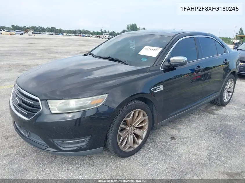 2015 FORD TAURUS VIN 1FAHP2F8XFG180245 — фото 2