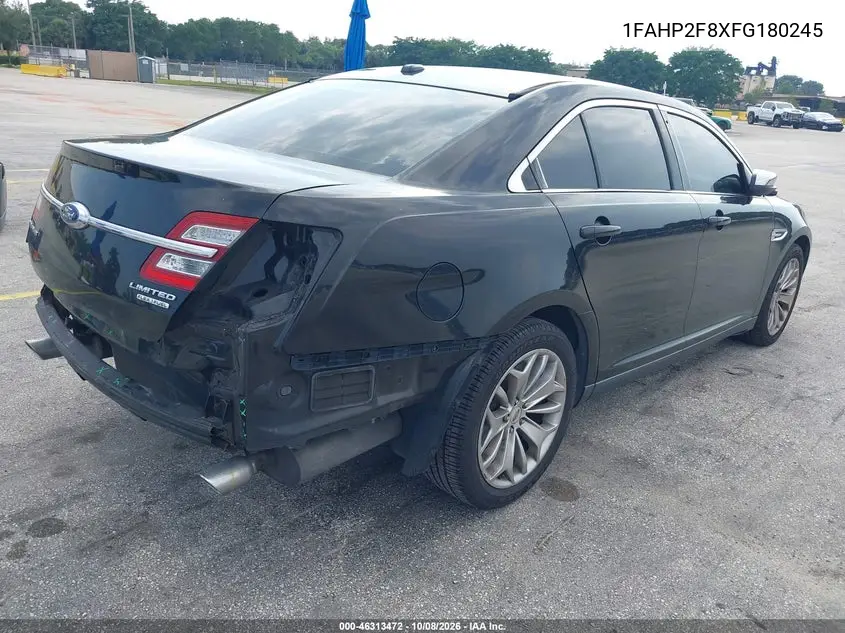 2015 FORD TAURUS VIN 1FAHP2F8XFG180245 — фото 4
