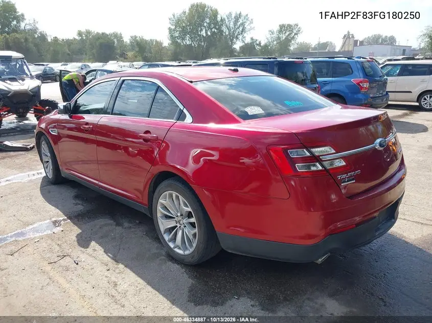 2015 FORD TAURUS VIN 1FAHP2F83FG180250 — фото 3