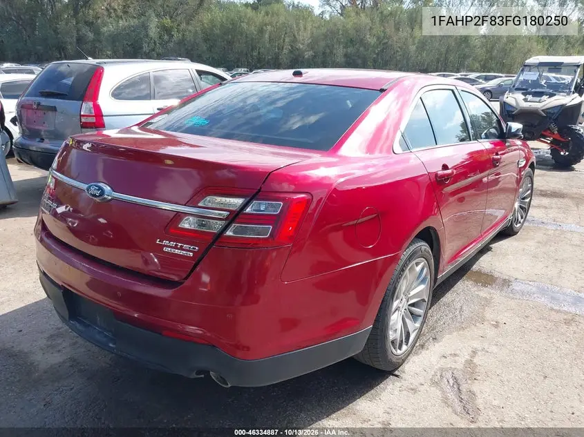 2015 FORD TAURUS VIN 1FAHP2F83FG180250 — фото 4