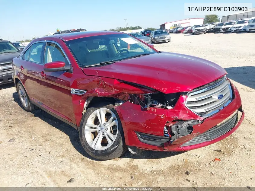 FORD TAURUS 2015, VIN 1FAHP2E89FG103903