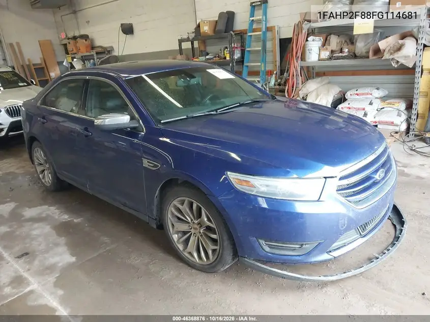 FORD TAURUS 2015, VIN 1FAHP2F88FG114681